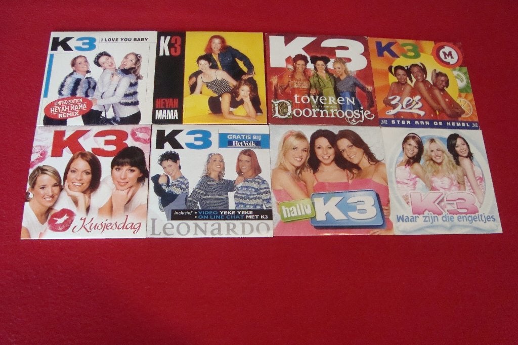 8 cd singles k3, 6 singles ou plus, Enlèvement ou Envoi, Enfants et Jeunesse