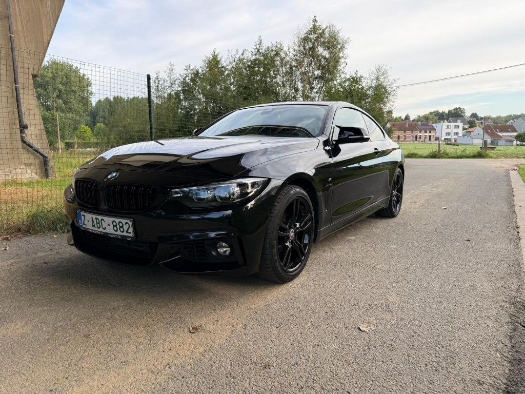 BMW 418iA-COUPE/BLACK EDITION/M-Sport/Automat/Full Option!!!, Auto's, Dealer onderhouden, Zwart, Bedrijf, 5 zetels