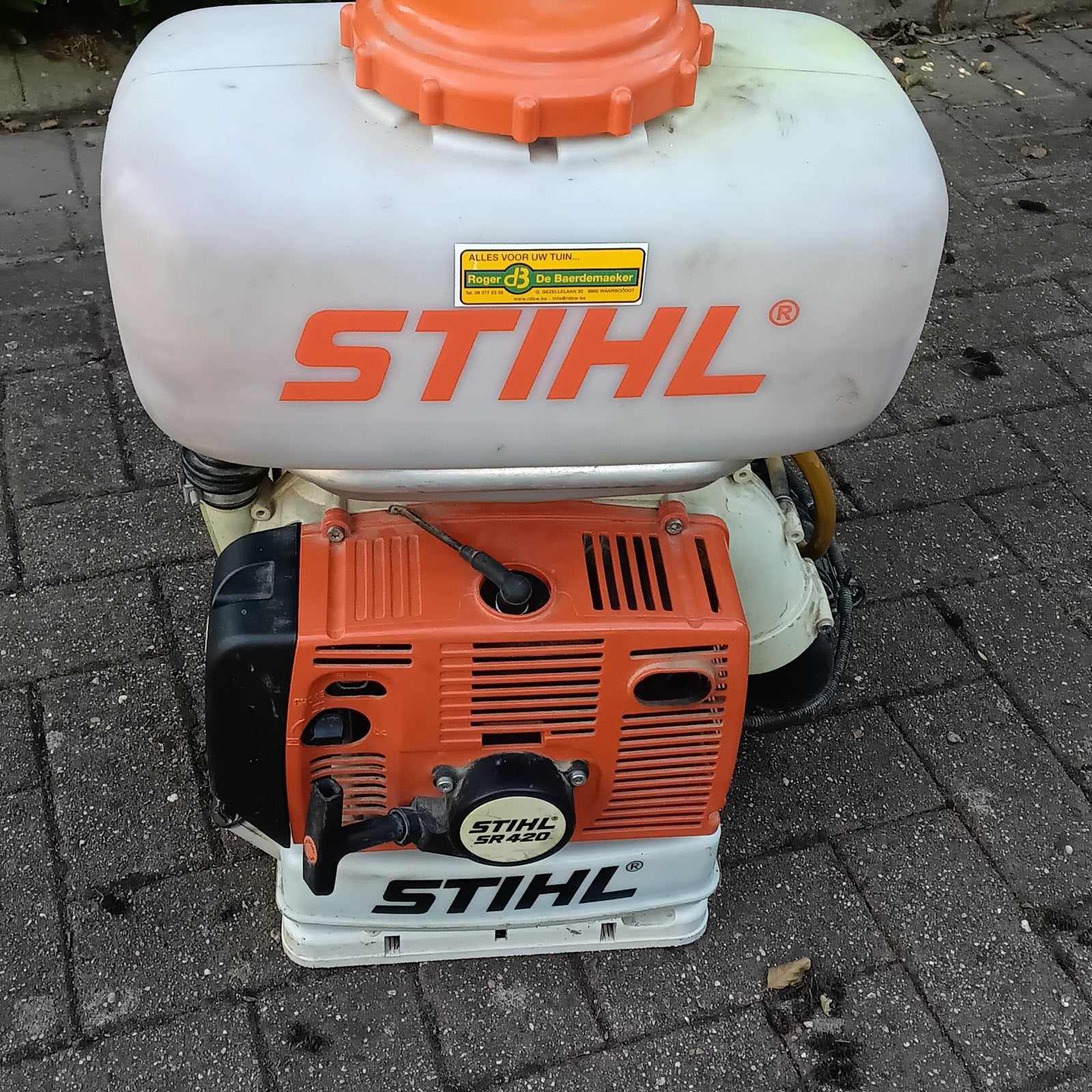 Stihl motorsproeier sr420  benzine, Tuin en Terras, Bladblazers, Ophalen, Benzine