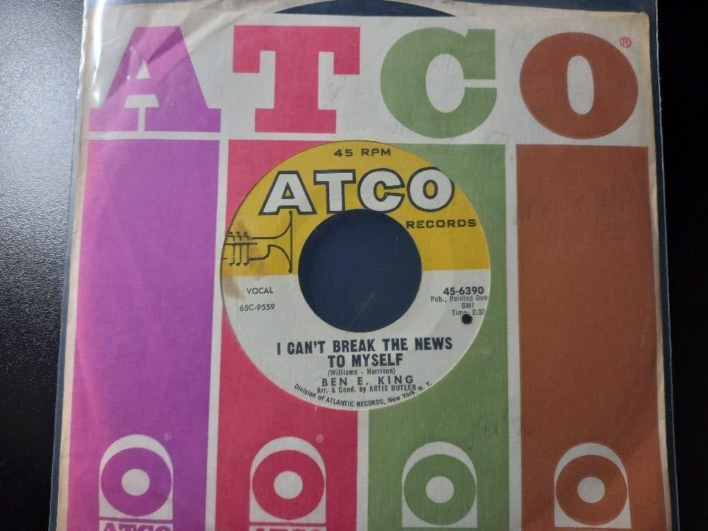 Ben E. King ‎– I Can't Break The News To Myself '7 Popcorn ", 7 inch, Comme neuf, Housse de protection extérieure, Autres types