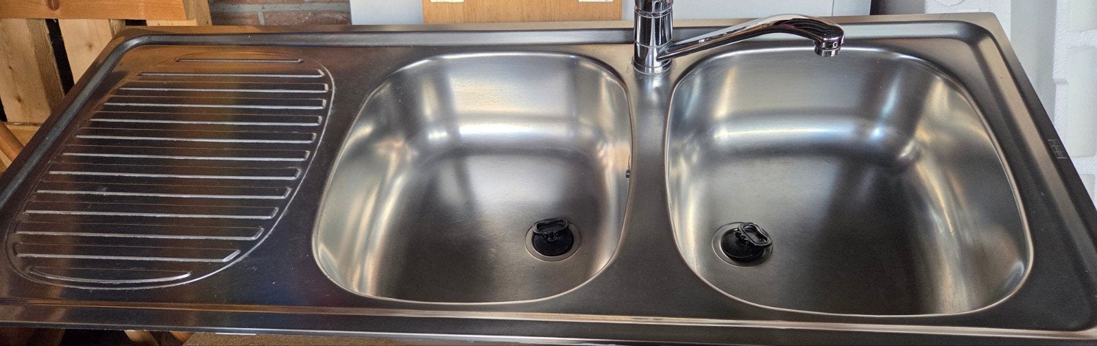 inox spoelbak Franke met kraan, Huis en Inrichting, Ophalen, 100 tot 150 cm