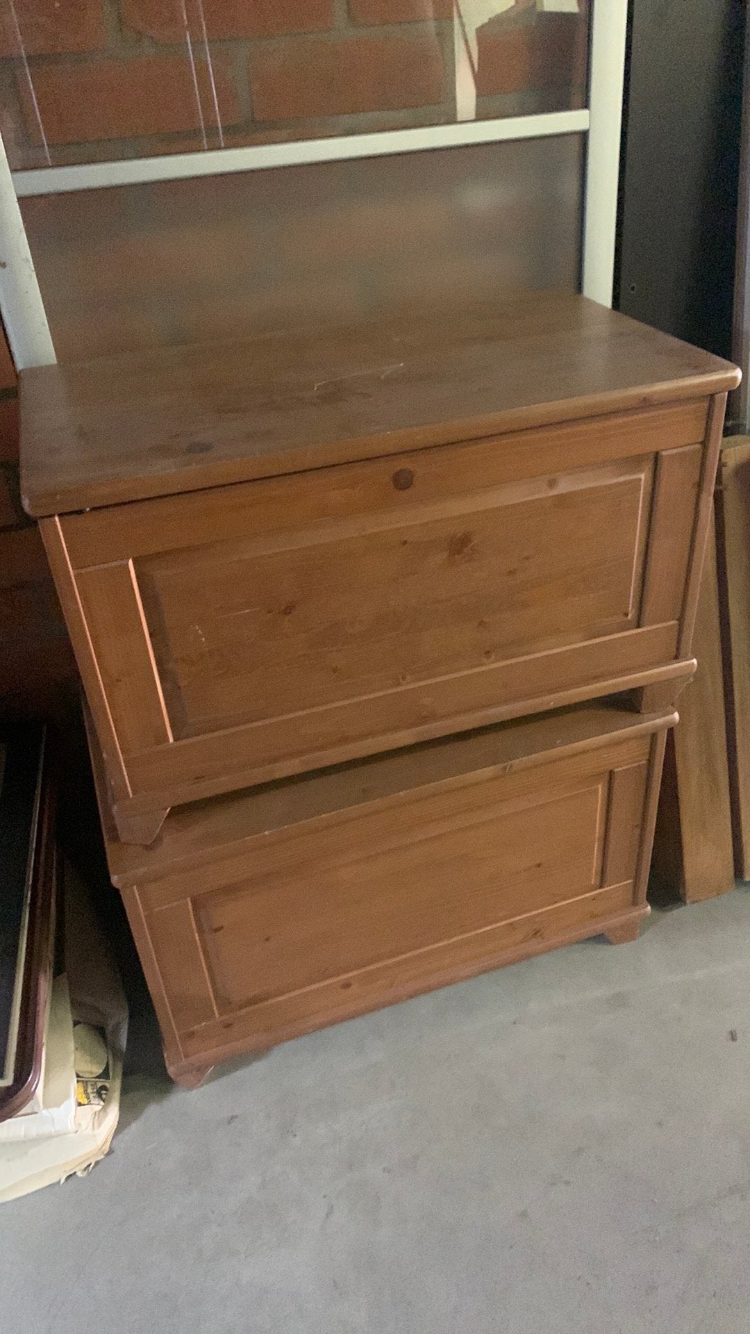 2 houten kisten, Ophalen, Gebruikt