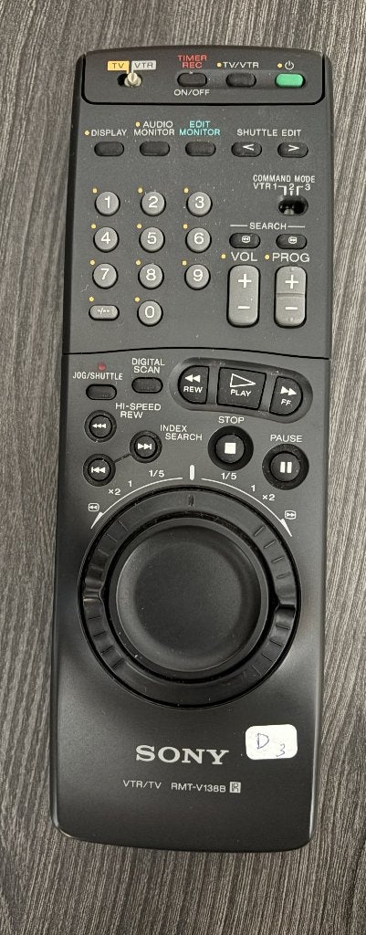 Sony Remote control VTR-TV RMT-V138B, Ophalen of Verzenden, Gebruikt, Tv