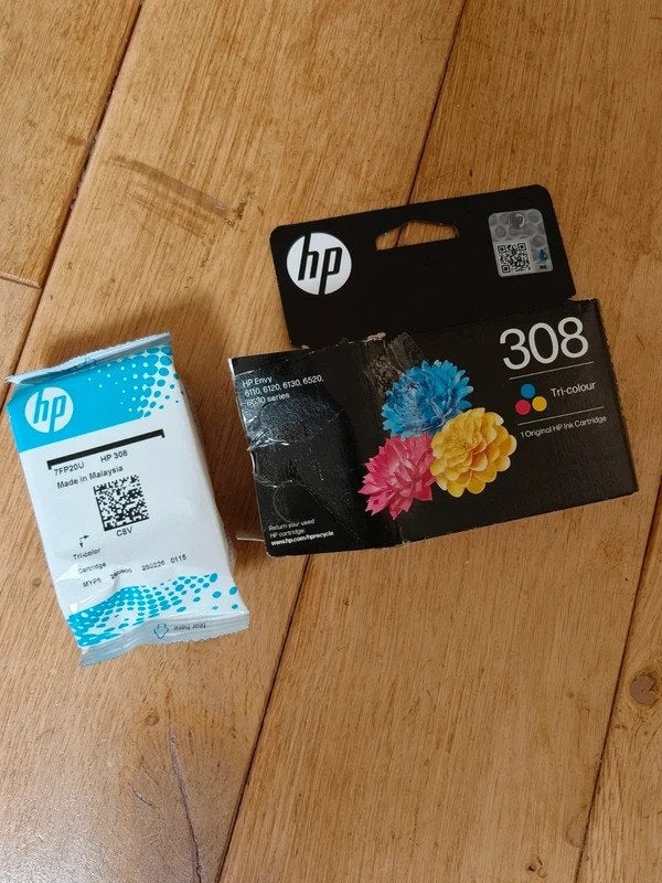 Cartouche d'encre HP 308 Trois couleurs, Computers en Software, Printerbenodigdheden, Nieuw, Cartridge, Ophalen of Verzenden