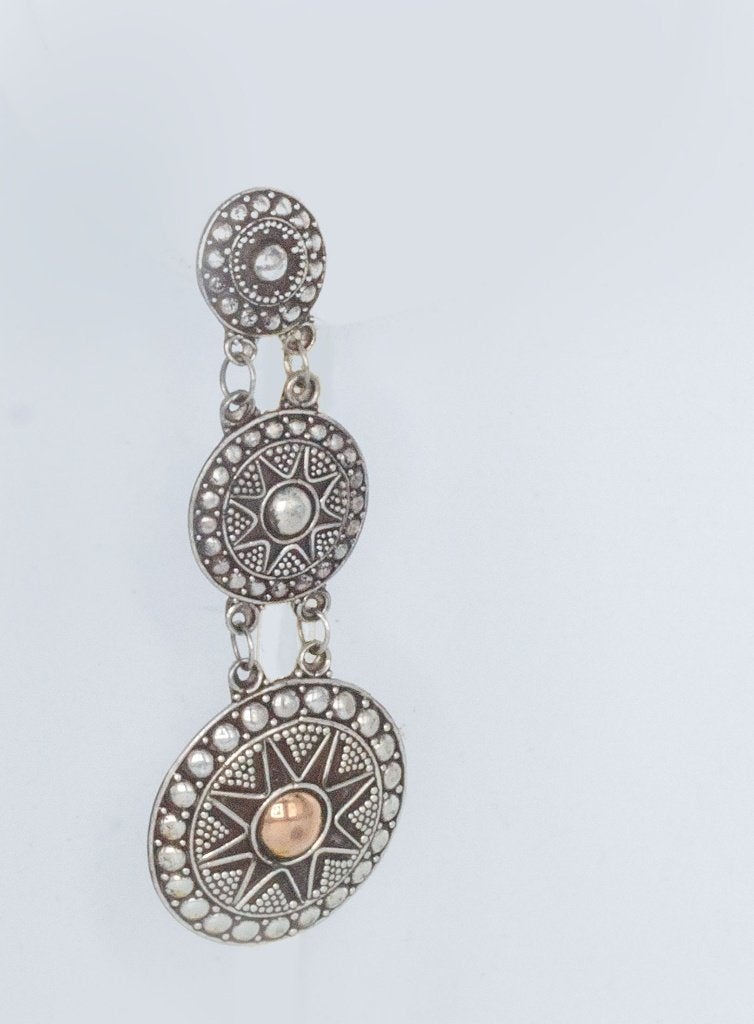 Prachtig paar zilveren oorbellen ,met de hand gemaakt, Handtassen en Accessoires, Oorbellen, Ophalen of Verzenden, Nieuw, Zilver
