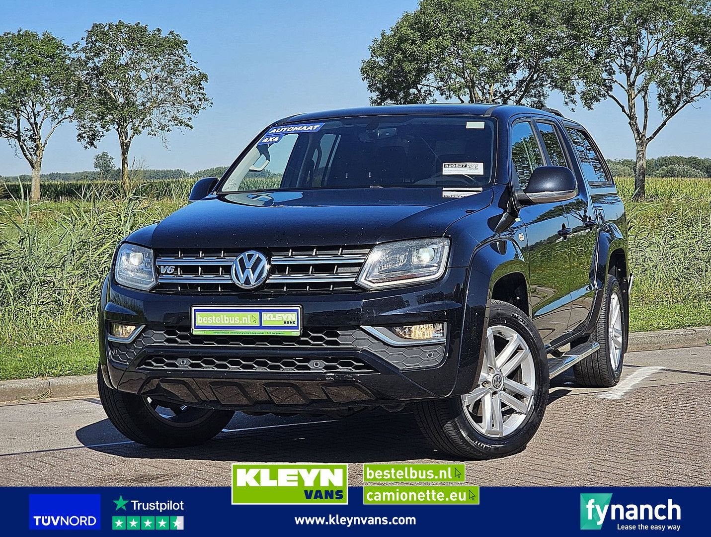 Volkswagen AMAROK 3.0 TDI DubbeleCabine V6 4x4, Automaat, Zwart, Bedrijf, Diesel