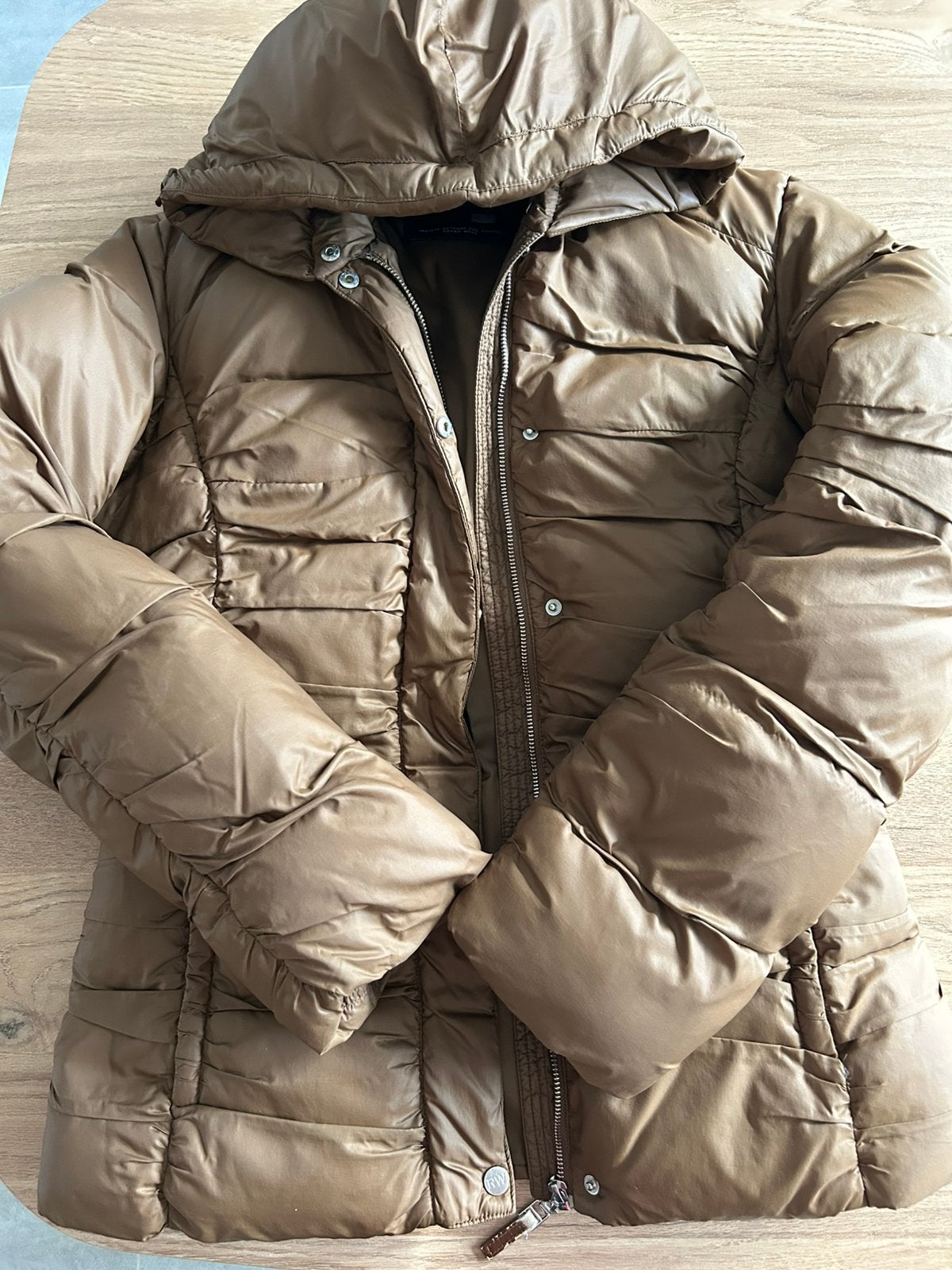 Winterjas River Woods dames maat L, Kleding | Dames, Ophalen, Zo goed als nieuw, Maat 42/44 (L), Goud