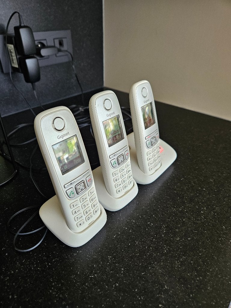 gigaset A415 ,draadloze telefoon met antwoordapparaat, Enlèvement, Utilisé, 3 combinés