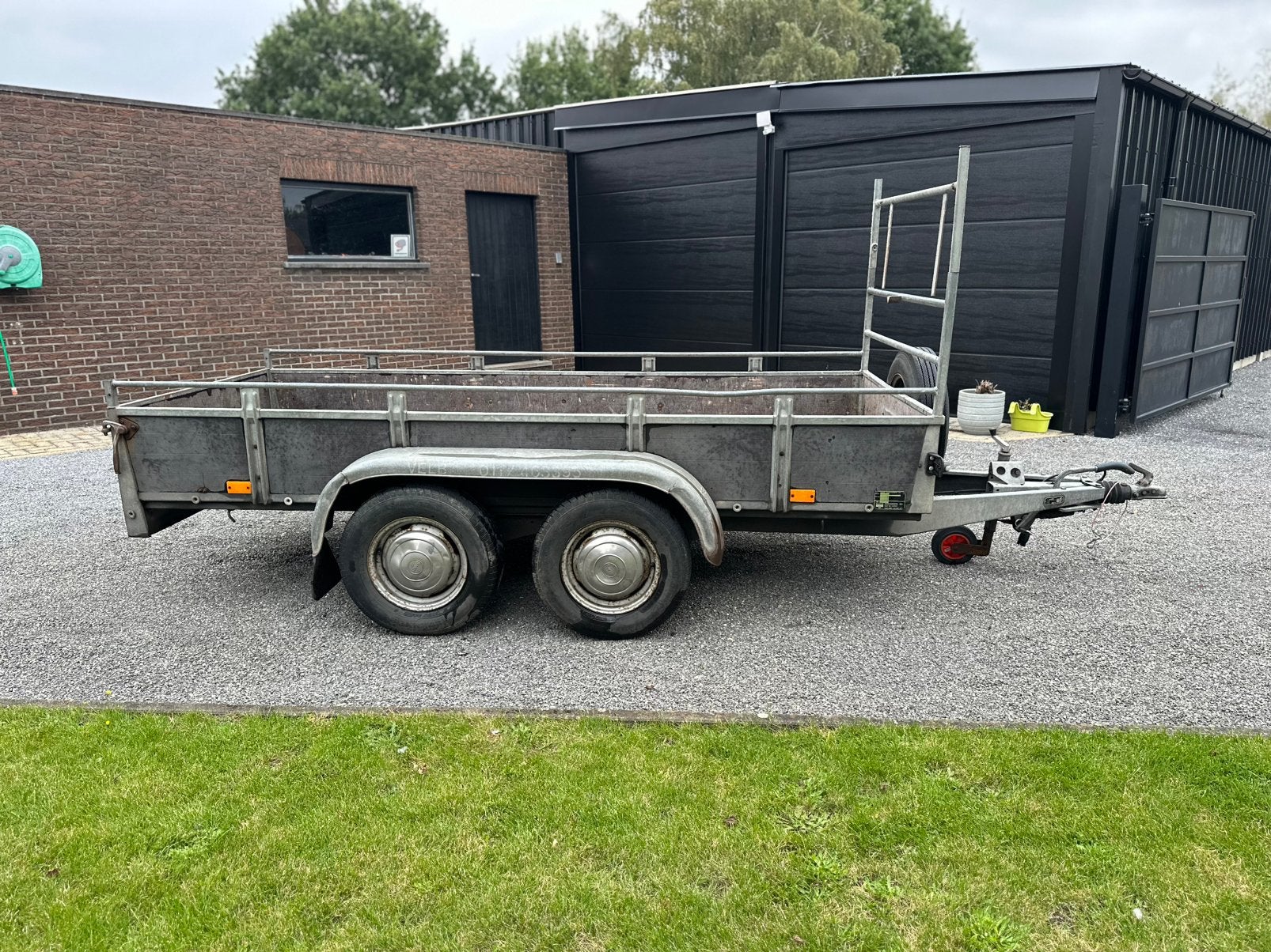 Aanhangwagen remork Saris geremd 130x 300cm, Enlèvement, Comme neuf