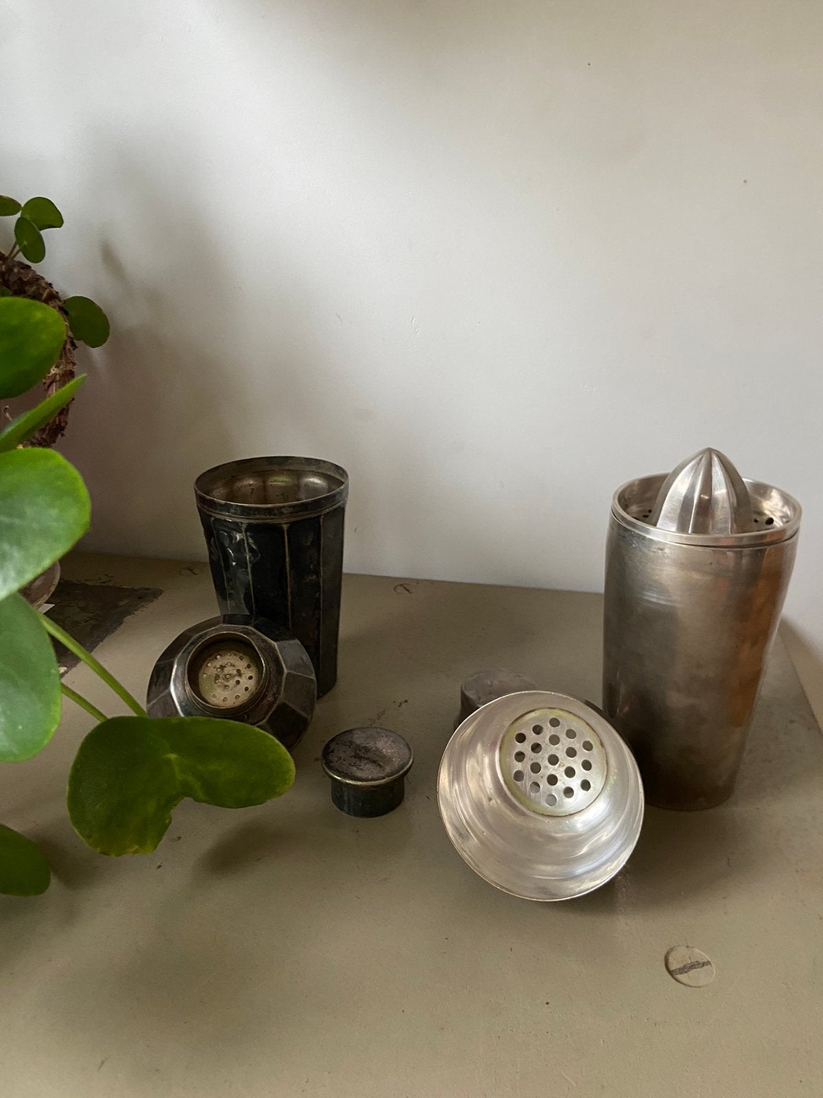 Rares shakers à cocktail Art Déco Christofle avec —vers 1930, Enlèvement ou Envoi, Argent