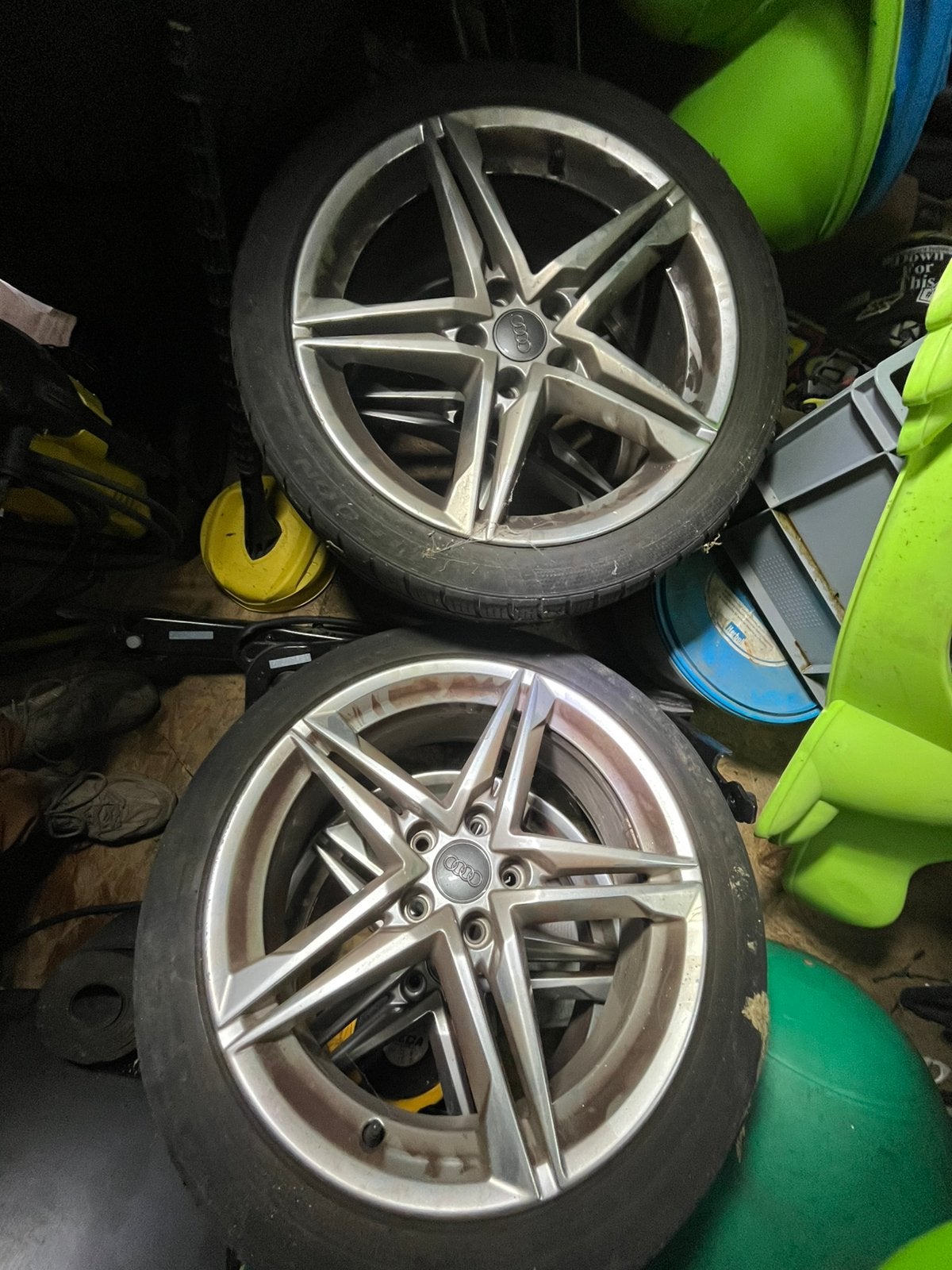 Audi 18” velgen + banden, Auto-onderdelen, Banden en Velgen, Ophalen, 18 inch, Banden en Velgen, All Season