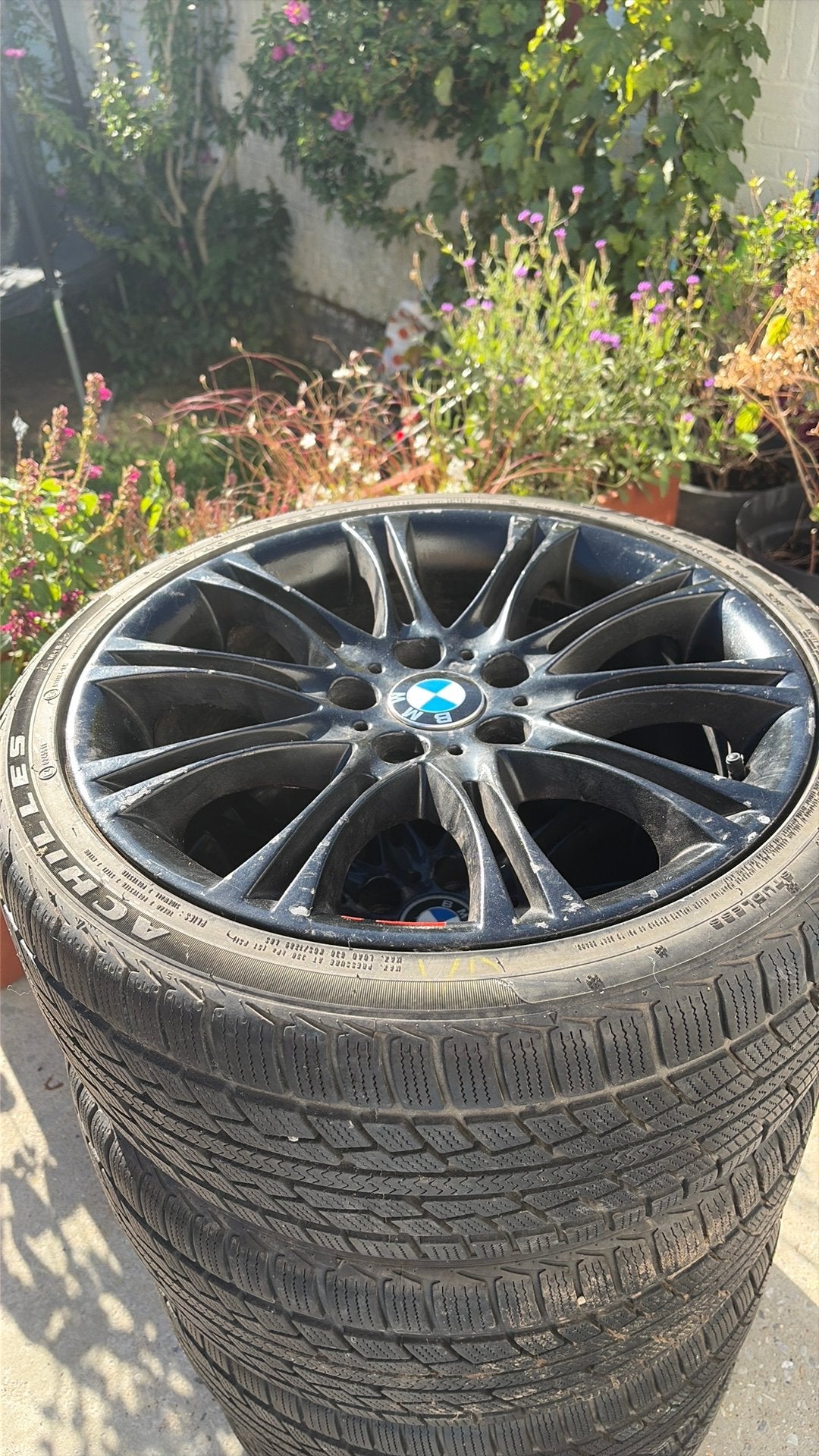 4 jantes BMW 18 pouces + pneus d’hiver, Enlèvement, 18 pouces, Pneu(s)