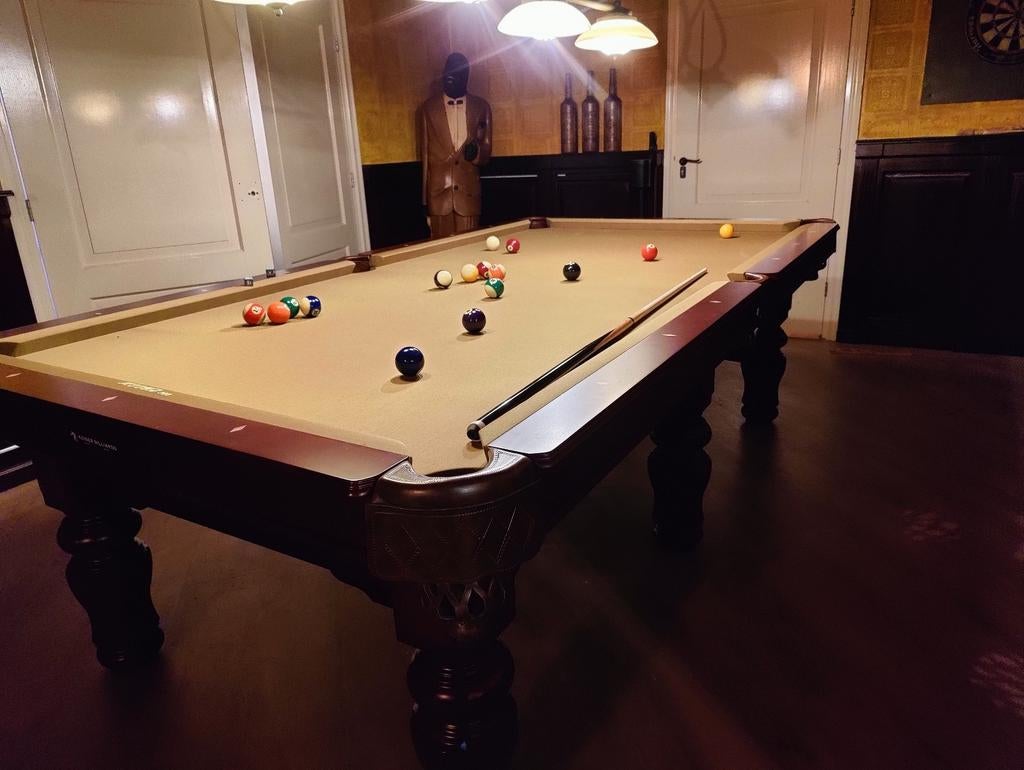Pooltafel op leisteen nieuw 9 feet, Sport en Fitness, Ophalen of Verzenden, Pooltafel