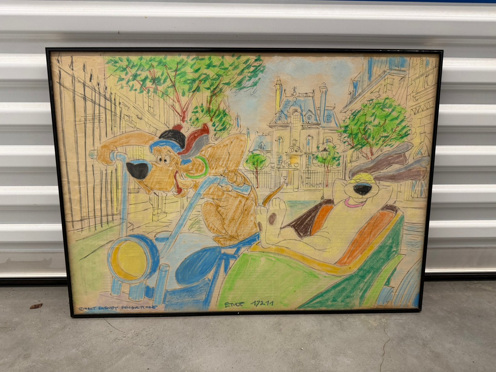 Disney Les Aristochats dessin original 1971 Napoléon, Enlèvement ou Envoi, Autres personnages, Utilisé, Autres types