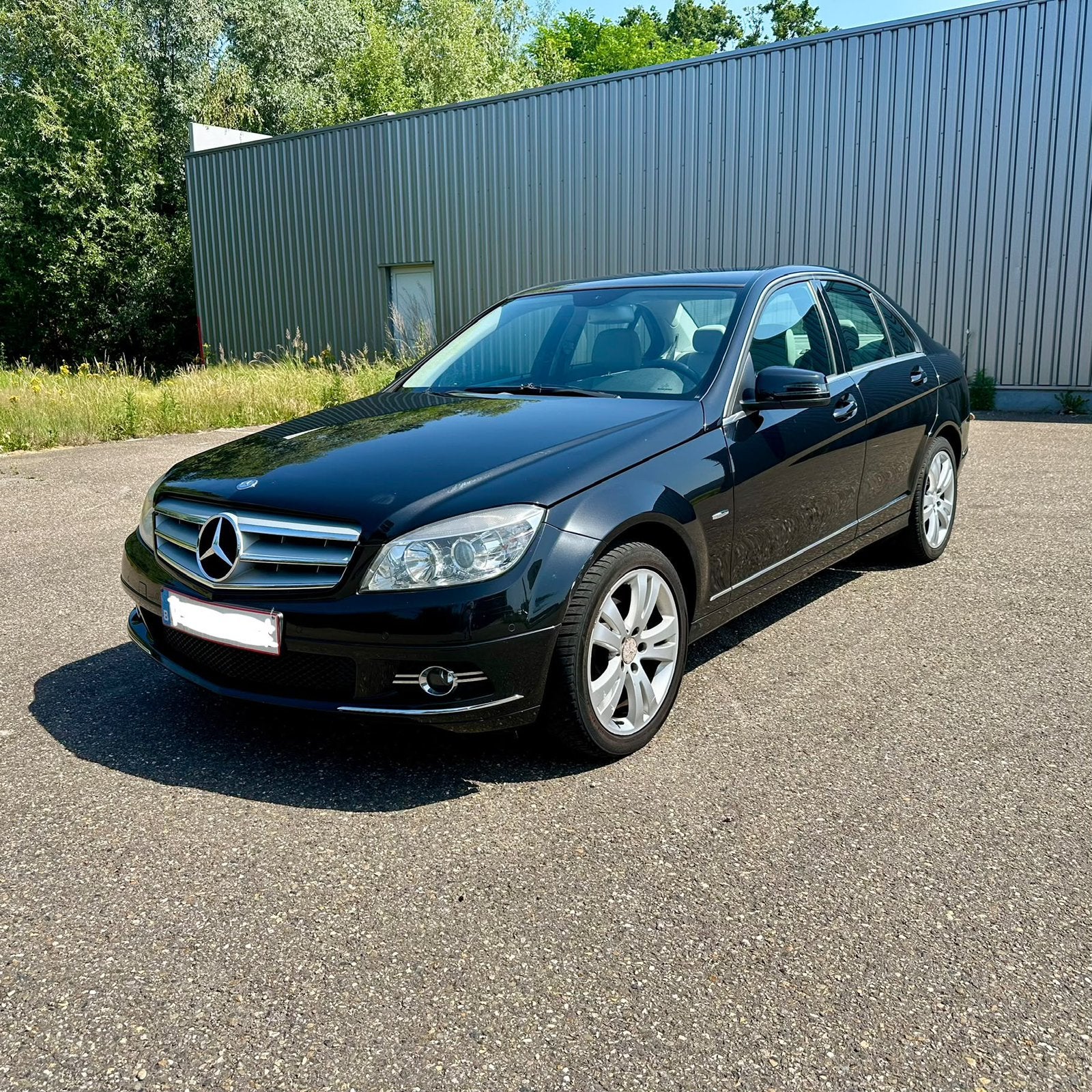 Mercedes C Classe, Auto's, Achterwielaandrijving, Beige, 4 cilinders, Leder en Stof