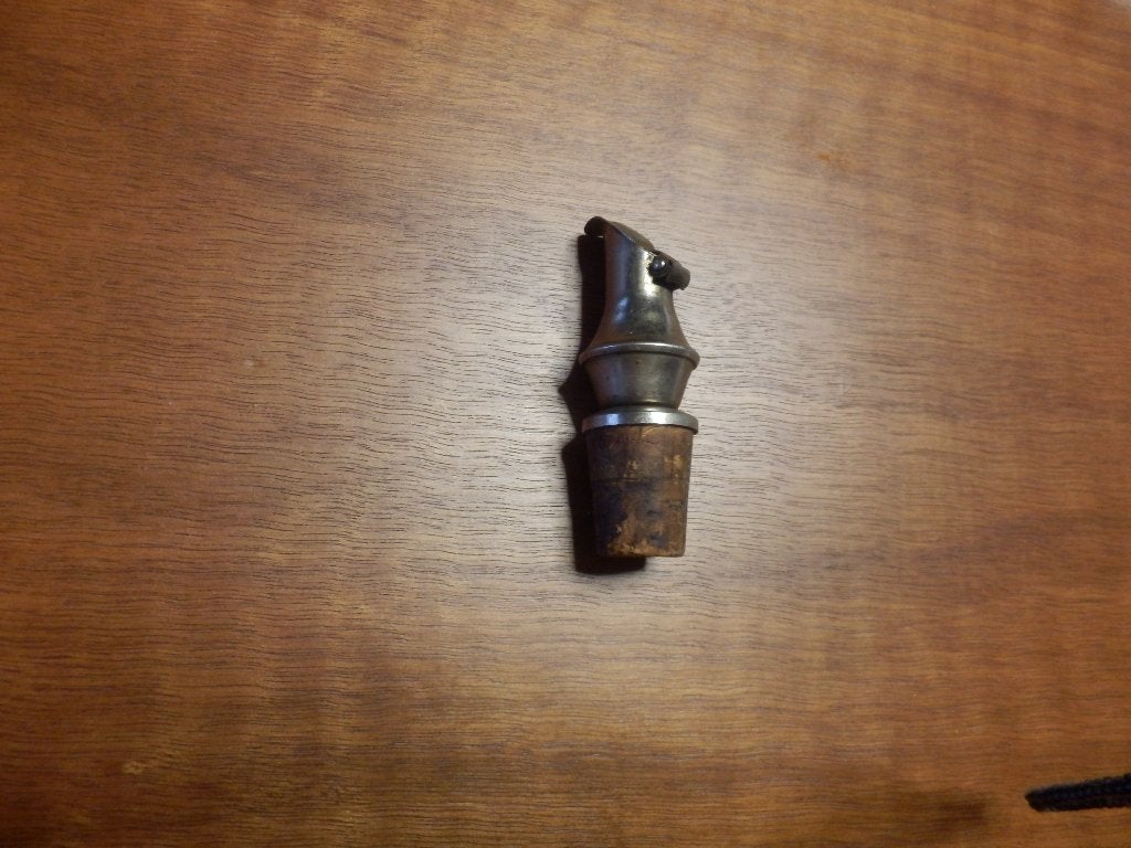 (5)- bouchon bouteille en forme de cruche, Gebruikt, Overige typen, Vintage, Ophalen of Verzenden