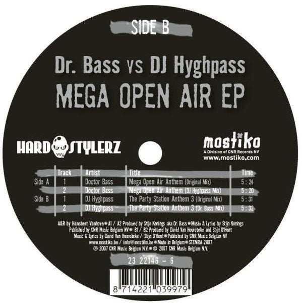 Doctor Bass vs. Hyghpass - Mega Open Air EP, House, Ophalen of Verzenden, Zo goed als nieuw, EP