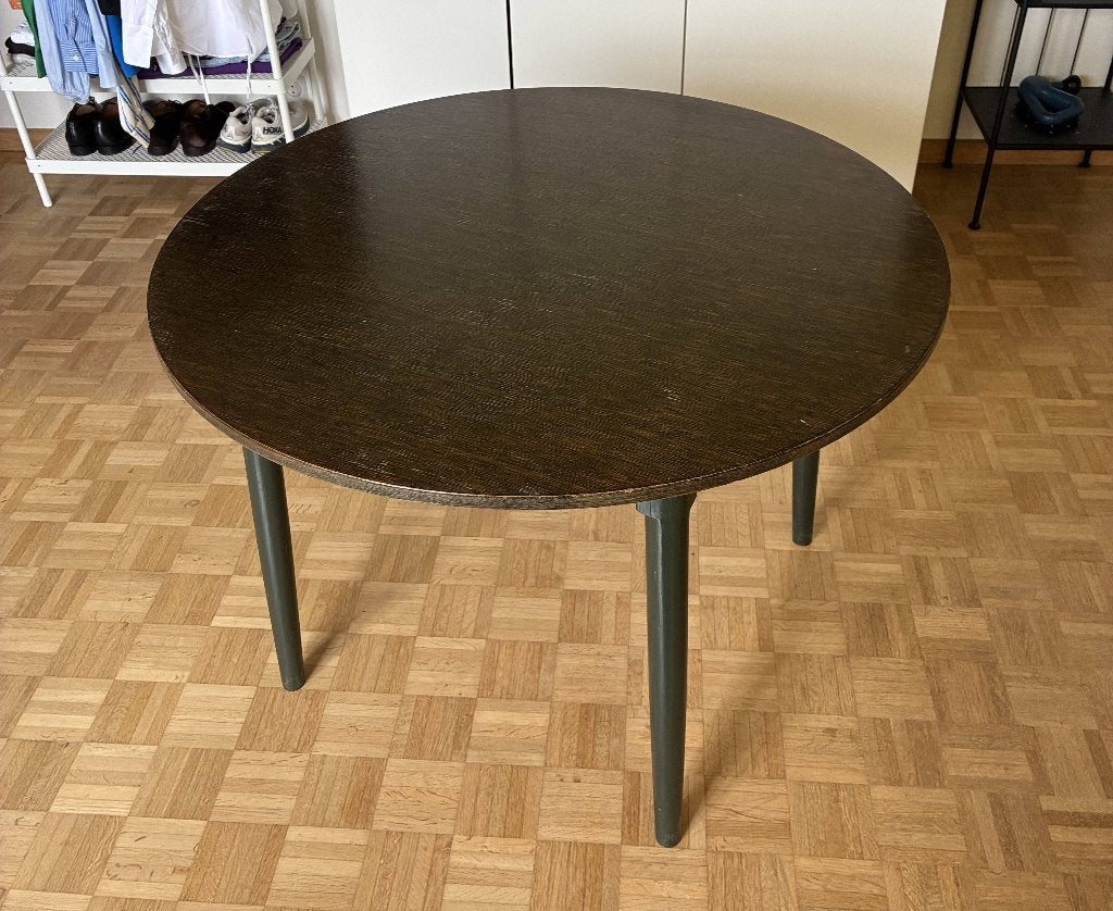 Table ronde 105cm/table cuisine/table à manger/table basse, 100 à 150 cm, Rond, Comme neuf, 100 à 150 cm