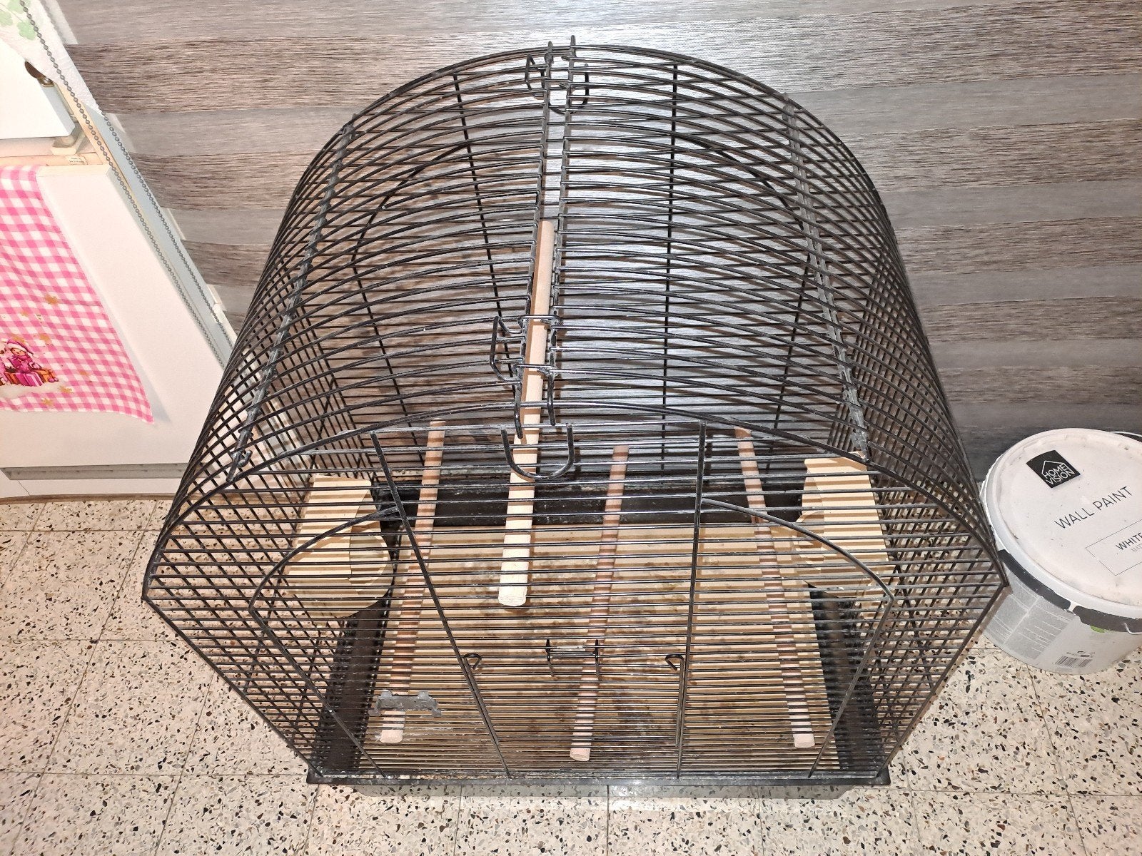 cage pour oiseaux peut servir, Ophalen, Zo goed als nieuw, Metaal, Vogelkooi