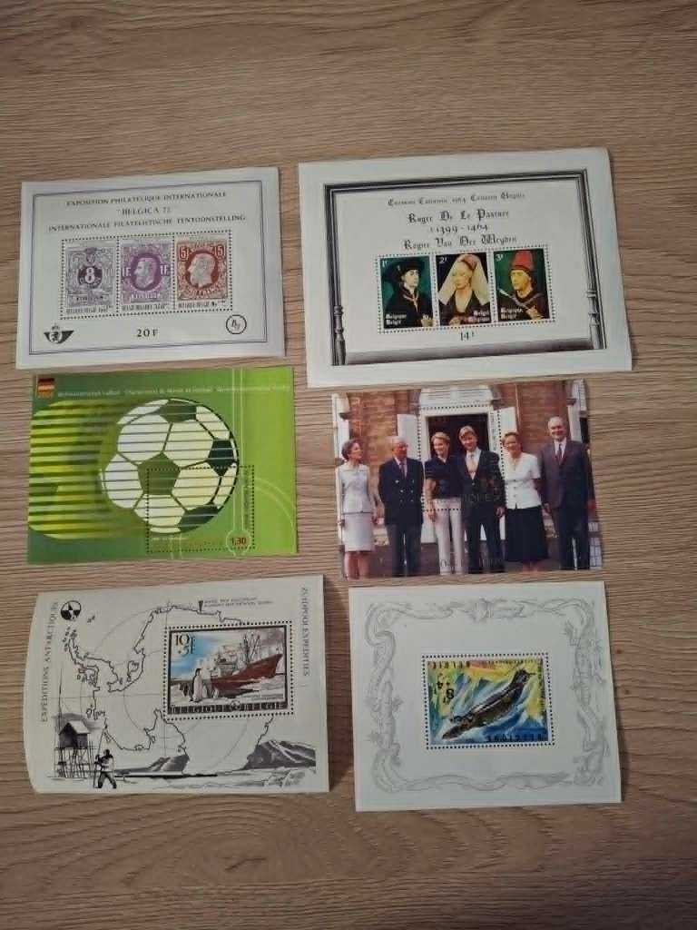 Timbres Belgique - 22 BLOCS + 4 Carnets - Années Divers, Enlèvement ou Envoi, Non oblitéré, Non oblitéré