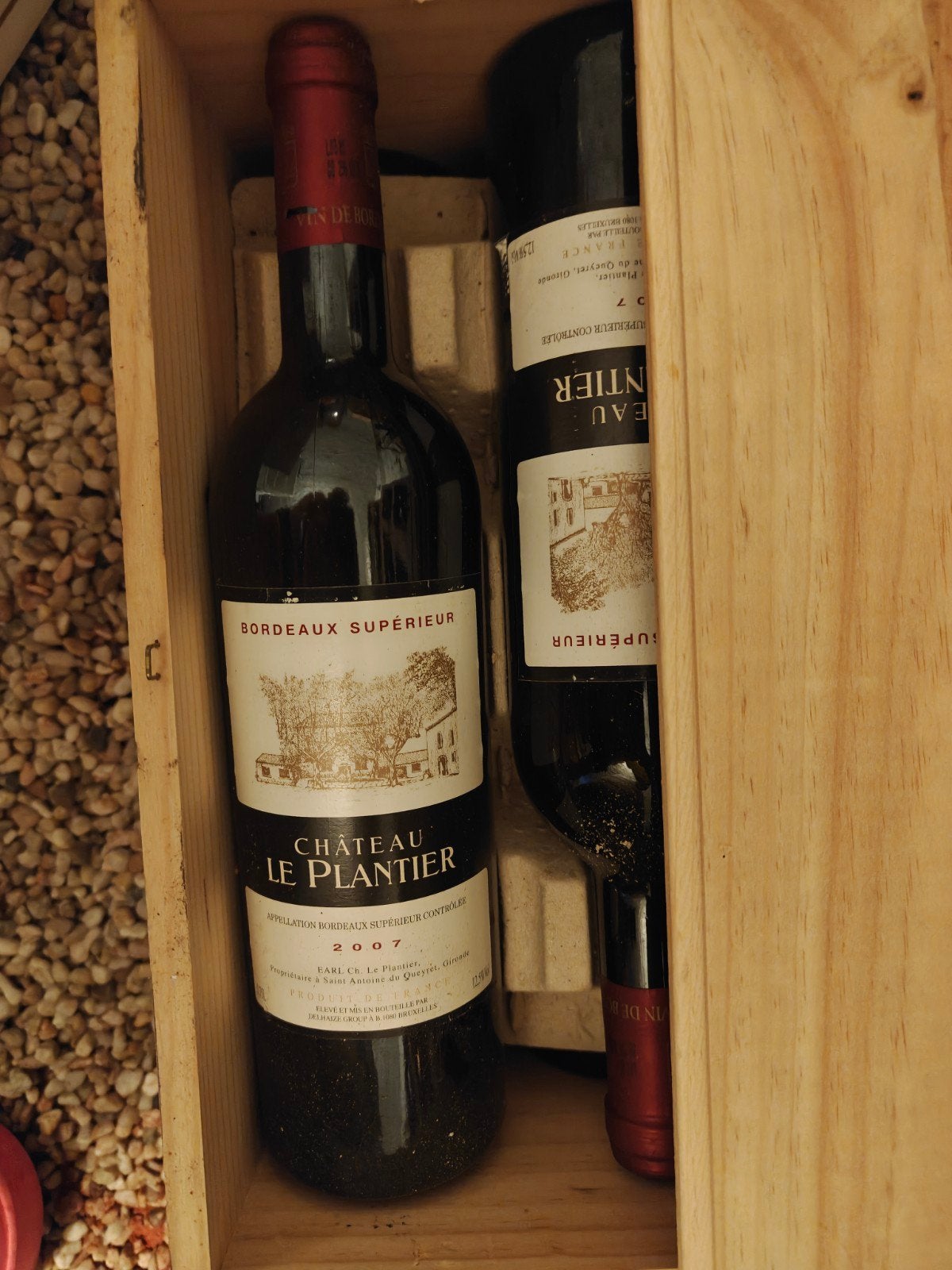 Gros lot de vieilles bouteilles de vin rouge, Enlèvement, France, Vin rouge, Pleine