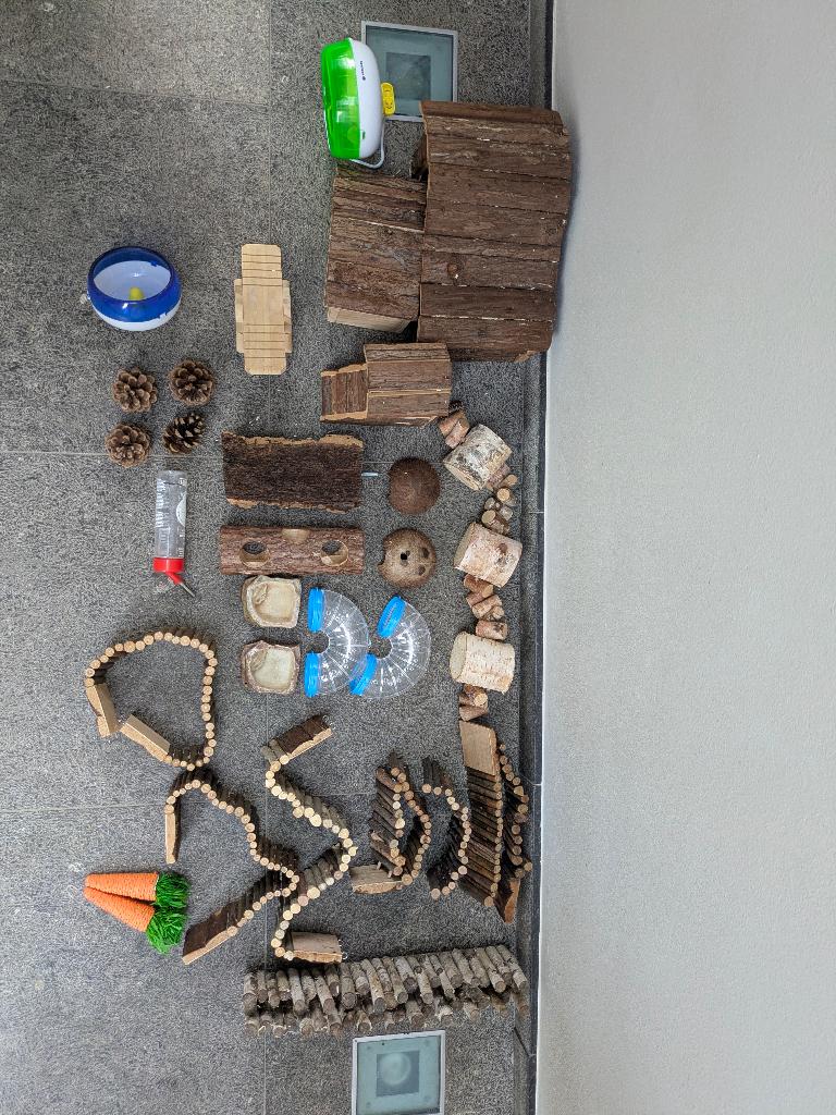 Uitgebreide set hamstermateriaal / hamsterscaping, Enlèvement, Comme neuf, Autres types