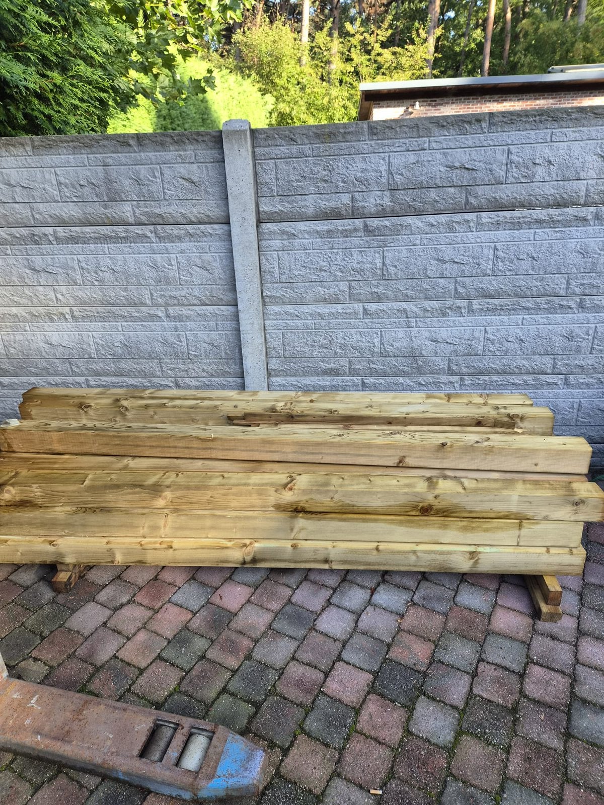 Dikke geïmpregneerde palen. Nieuw, Tuin en Terras, Ophalen, Zo goed als nieuw, Palen