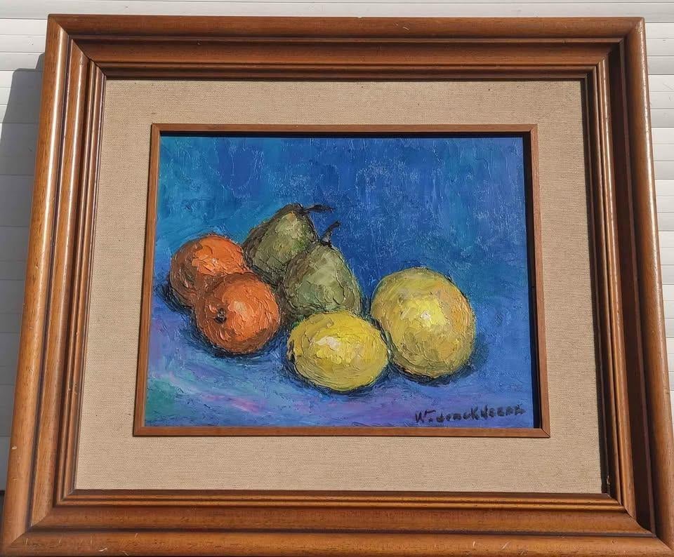 Huile sur toile nature morte signe Walter jonckheere, Enlèvement ou Envoi