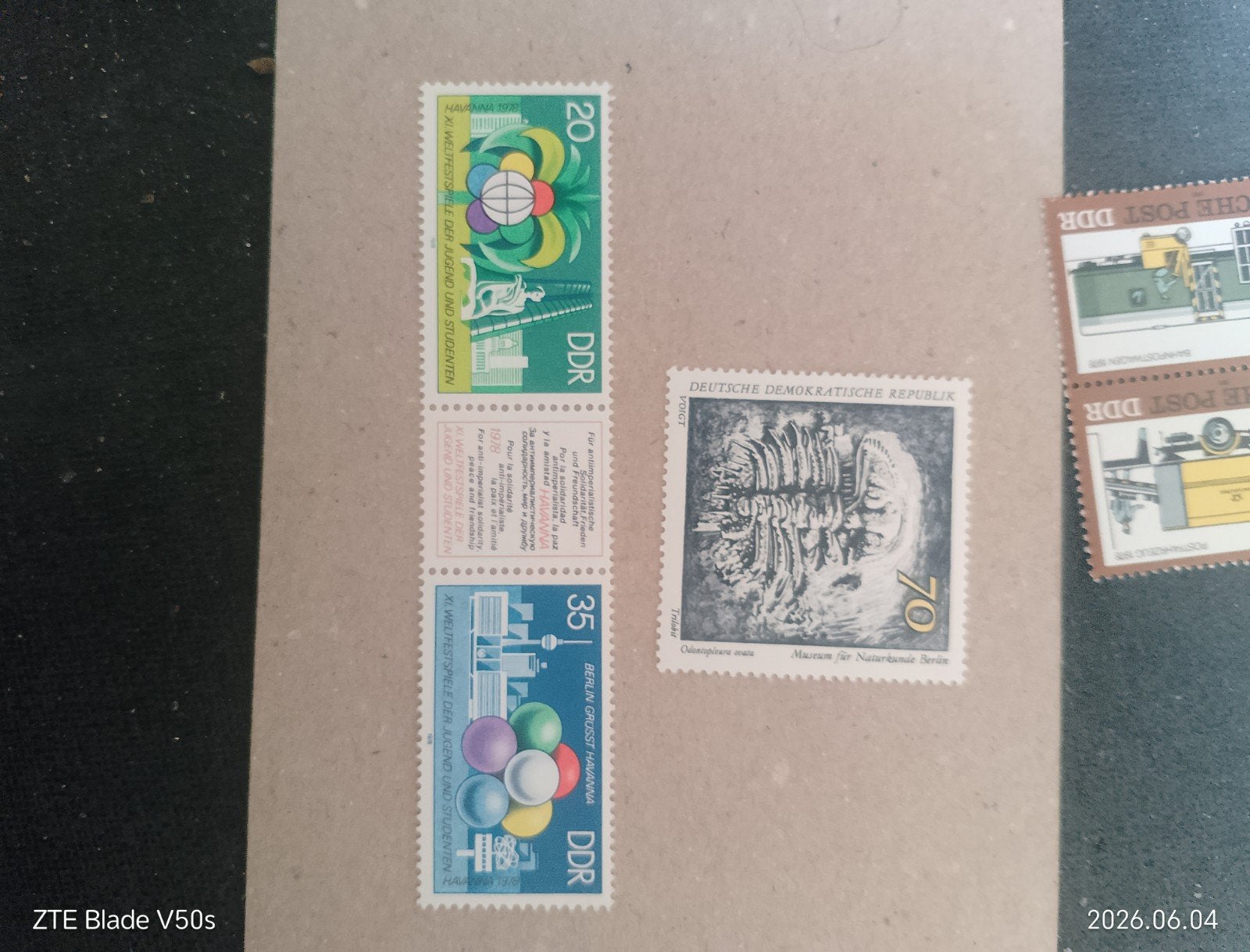 4 postzegels postfrisch DDR.., Postzegels en Munten, Postzegels | Thematische zegels, Ophalen of Verzenden