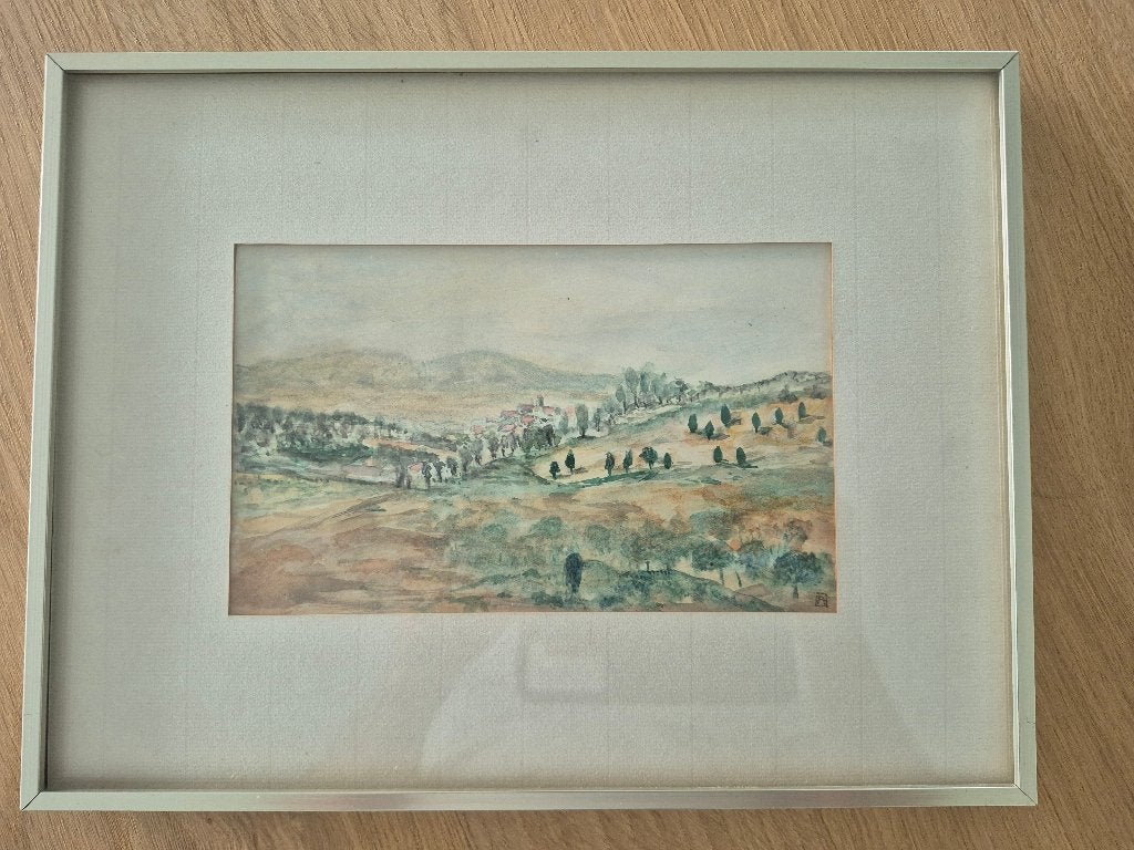Prachtige kleine aquarel : topwerkje, Ophalen, Aquarel