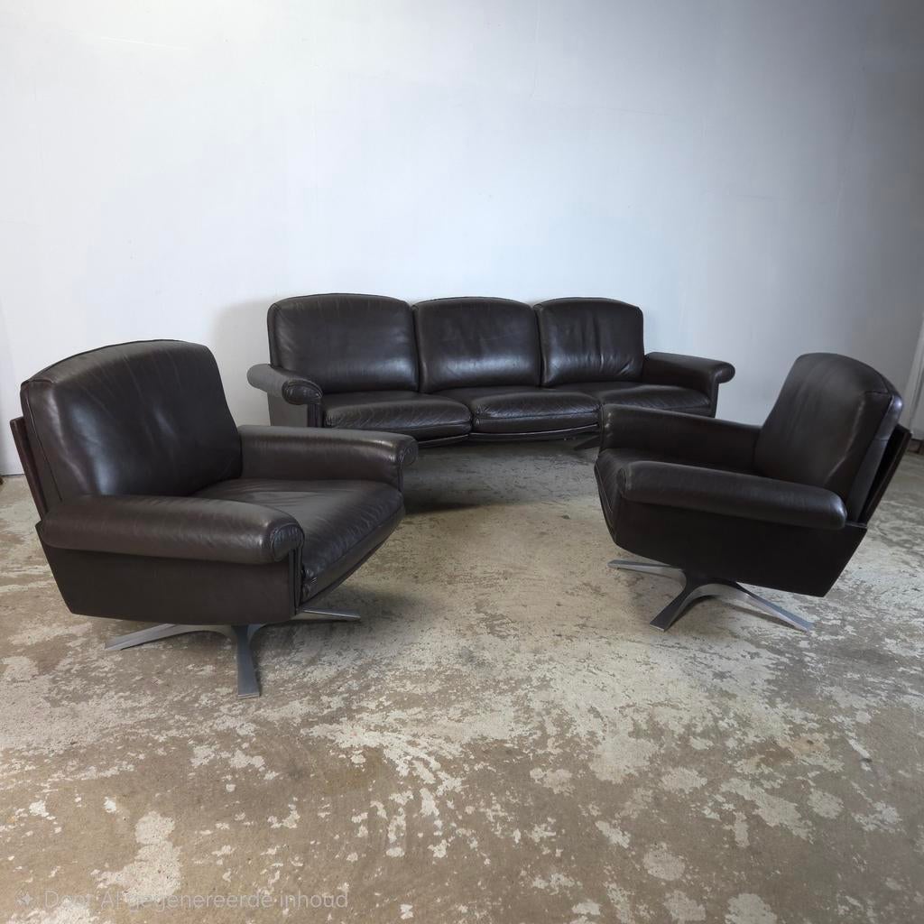 De Sede DS-31 vintage jaren 60 design lederen 3-zits bank, Ophalen, Gebruikt, Leer, Jaren 70, 60's 70's