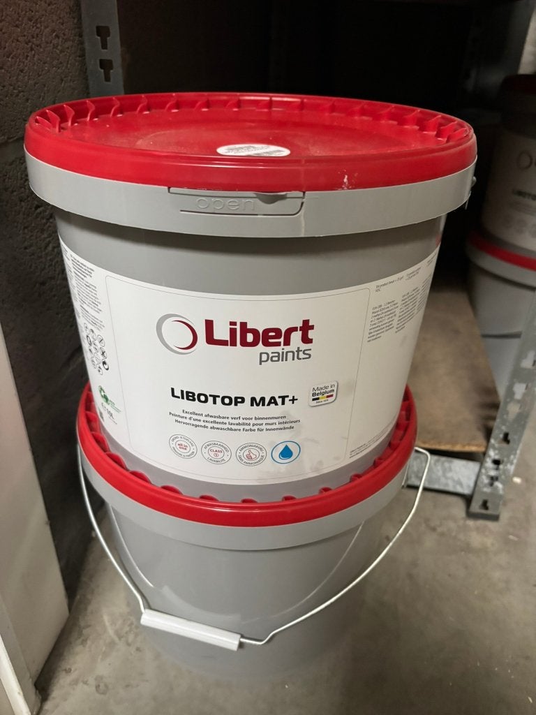 Verf Libotop Mat+ 10liter, Bricolage & Construction, Neuf, Enlèvement, Peinture, 5 à 10 litres