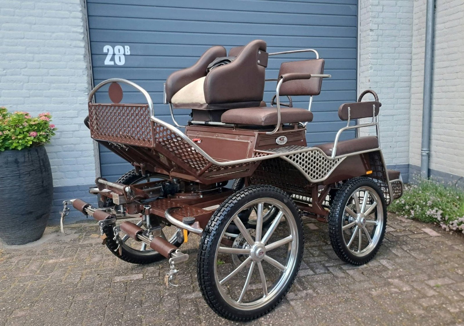 Glinkowski menwagen koets rijtuig marathonwagen, Zo goed als nieuw, Marathonwagen, Paard of Pony