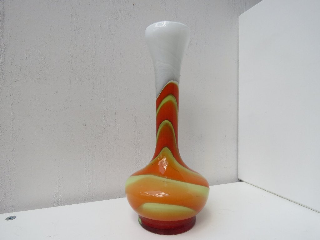 Vintage opaline  Pop Art vaas Carlo Moretti, Ophalen of Verzenden