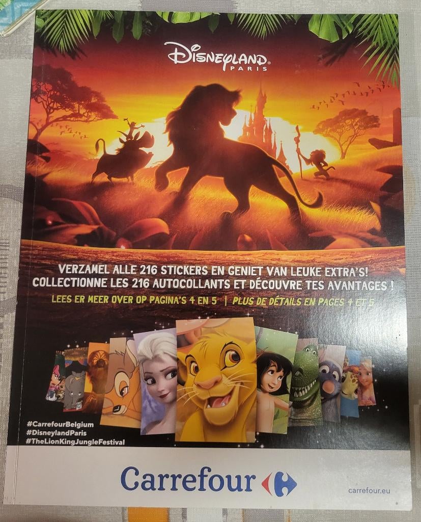 Disneyland plakboek carrefour 2019, Boeken, Ophalen, Nieuw, Kind en Jeugd