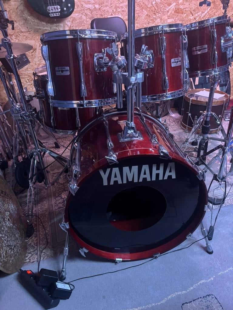 Yamaha Recording Custom Cherry Red te ruil, Muziek en Instrumenten, Drumstellen en Slagwerk, Ophalen, Yamaha