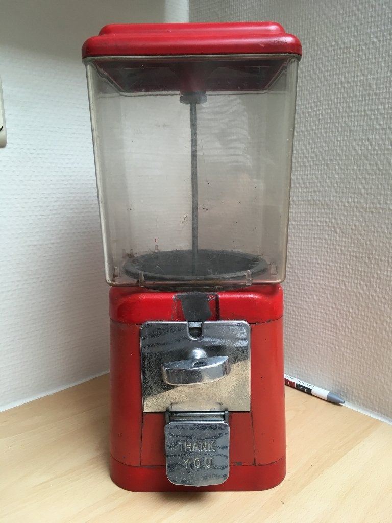 Distributeur de chewing-gum vintage, Verzamelen, Automaten | Gokkasten en Fruitautomaten, Ophalen, Gebruikt