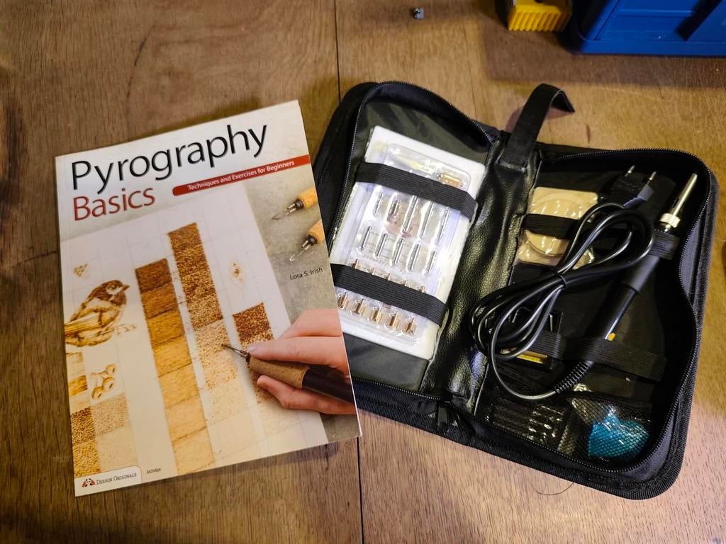 Pyrograpie setje. Houtbranden, Hobby en Vrije tijd, Ophalen