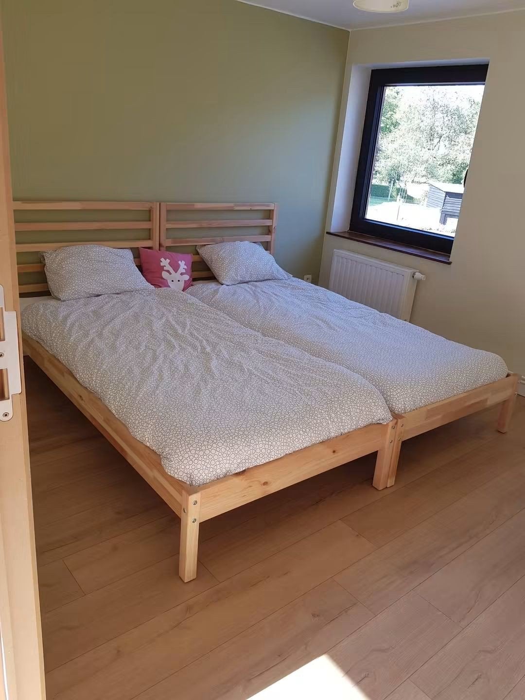 2 lits une personne avec sommiers, Enlèvement, Comme neuf, Deux personnes, Scandinave
