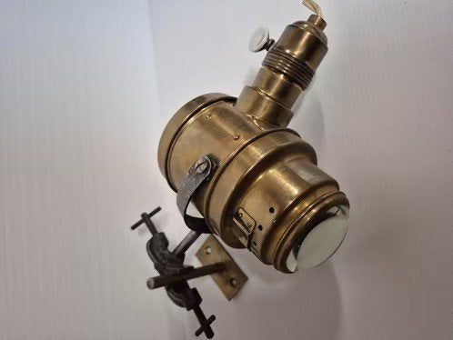 Oude koperen lamp, Antiek en Kunst, Ophalen of Verzenden