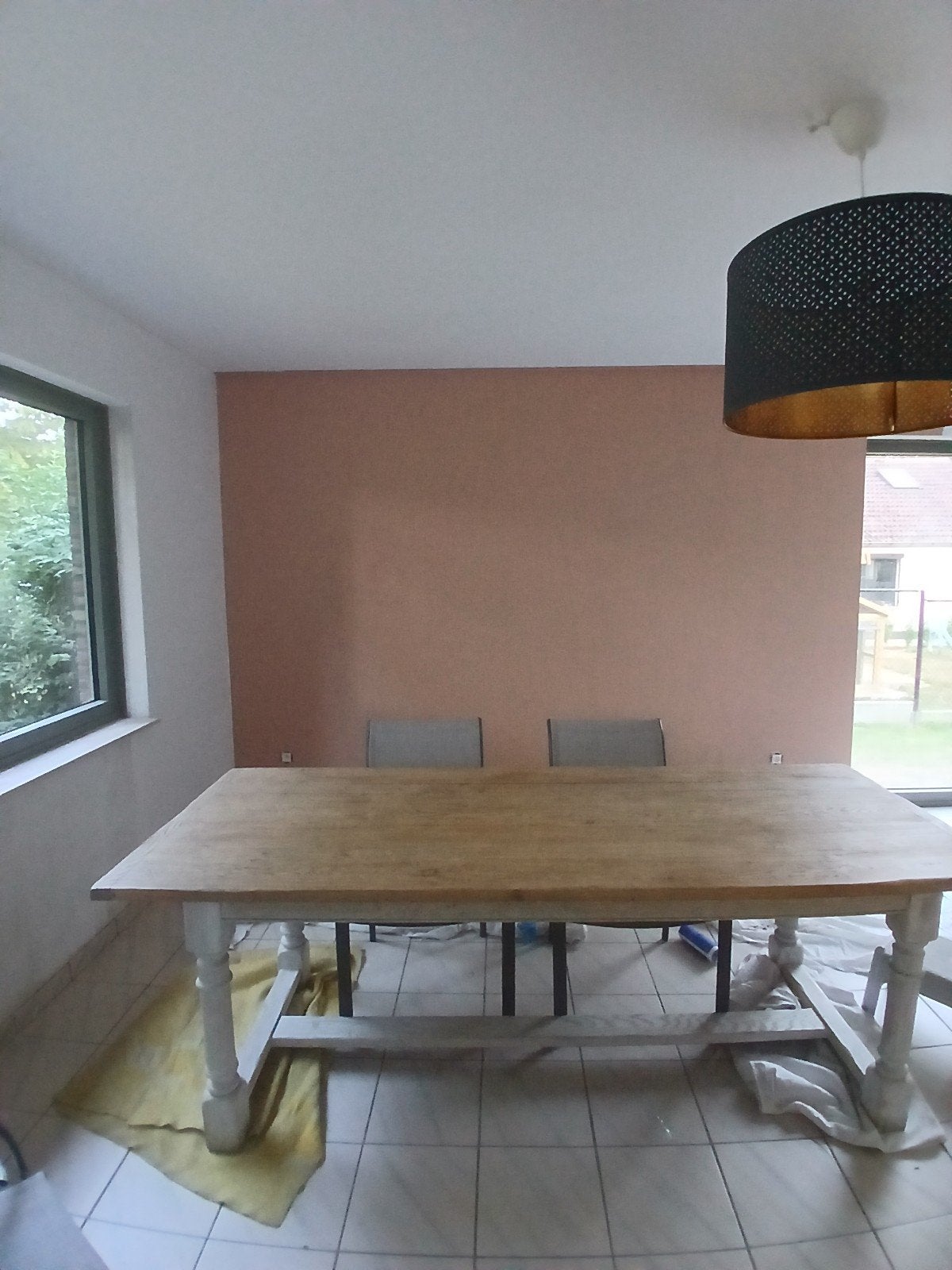Landelijke Eettafel 220cm x 85cm, Huis en Inrichting, Ophalen