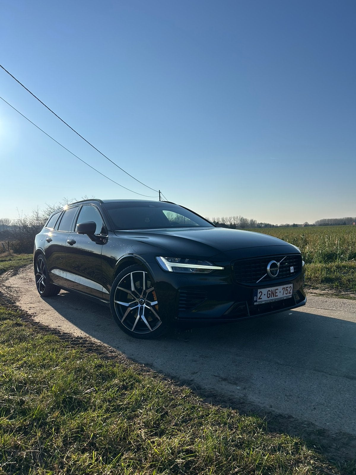 Volvo v60 T8 polestar engineered, Achat, Euro 6, Entretenue par le concessionnaire, Noir
