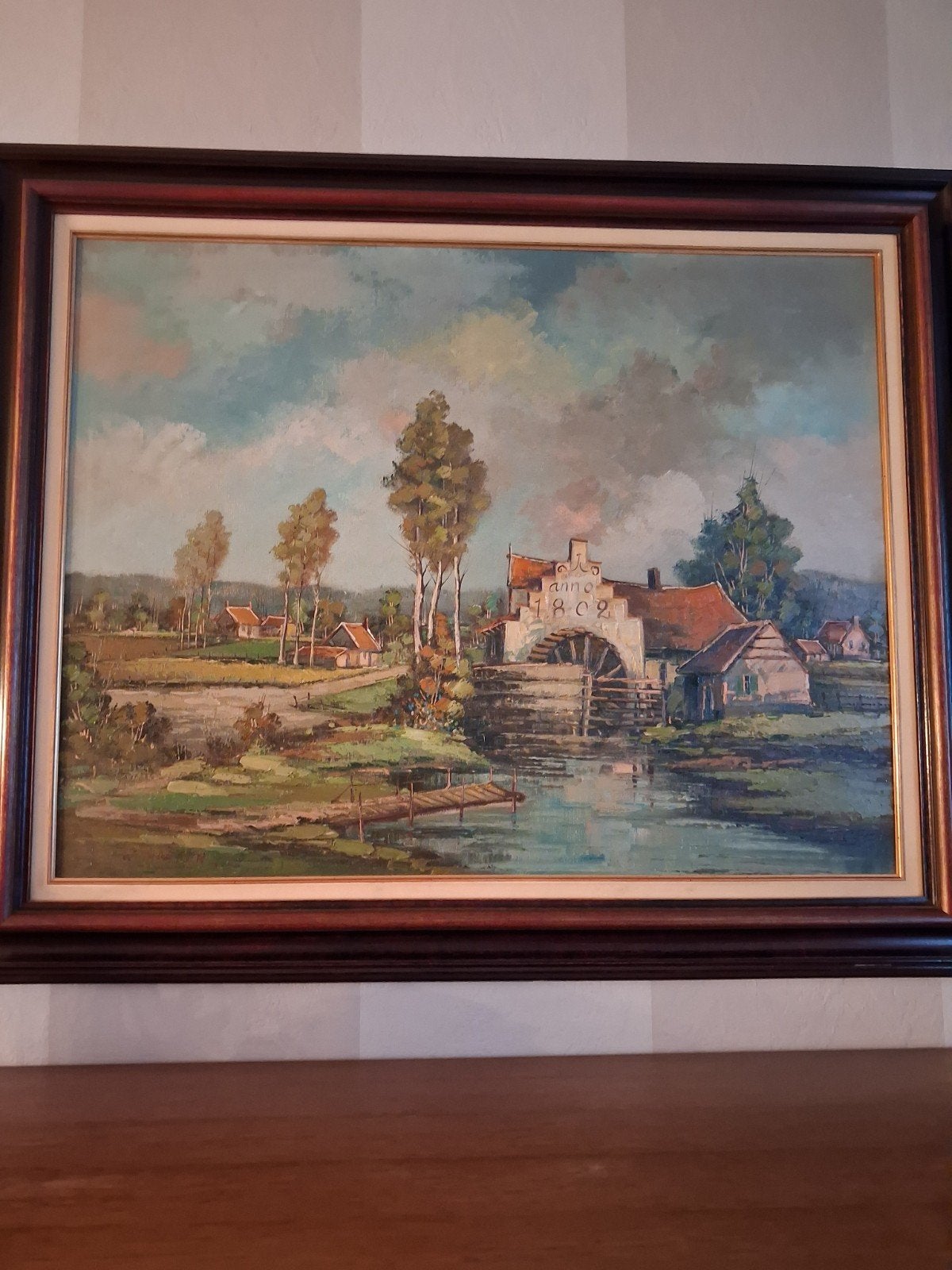 Mooie grote schilderij, Ophalen