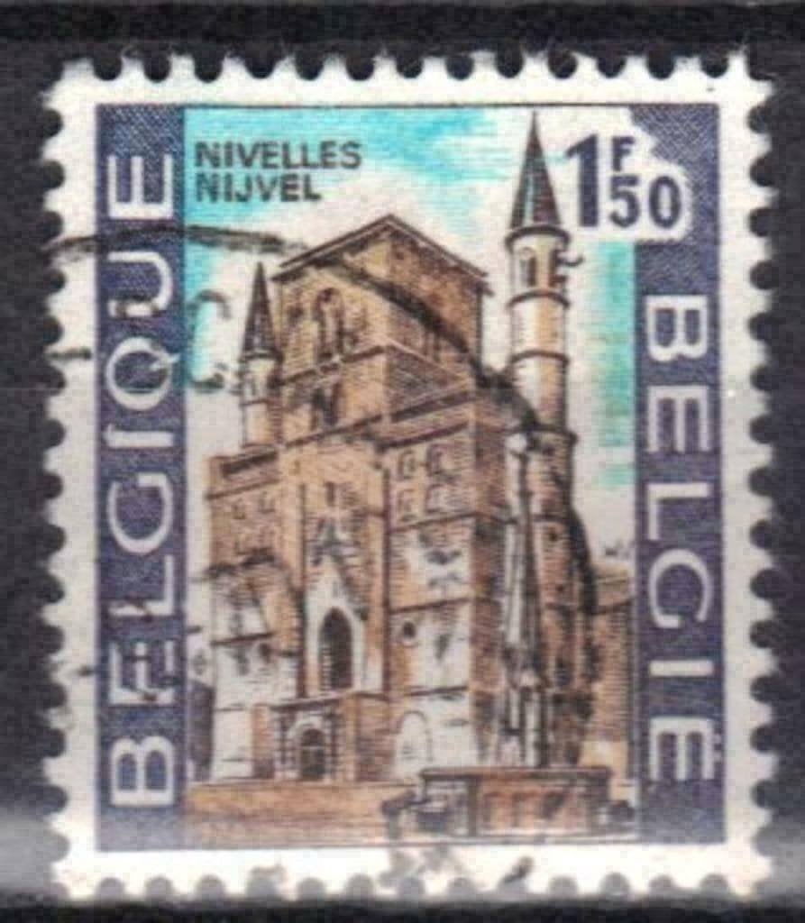 Belgique 1970 - Yvert 1541 /OBP 1542 - Tourisme - Nivel (ST), Envoi, Affranchi, Oblitéré