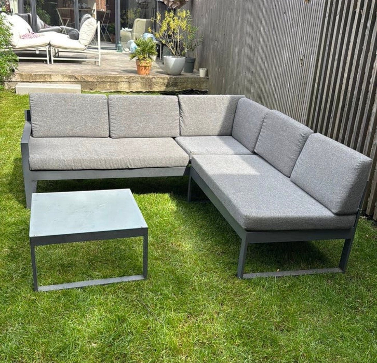 Loungeset, Enlèvement, Utilisé, Aluminium, Sets de jardin