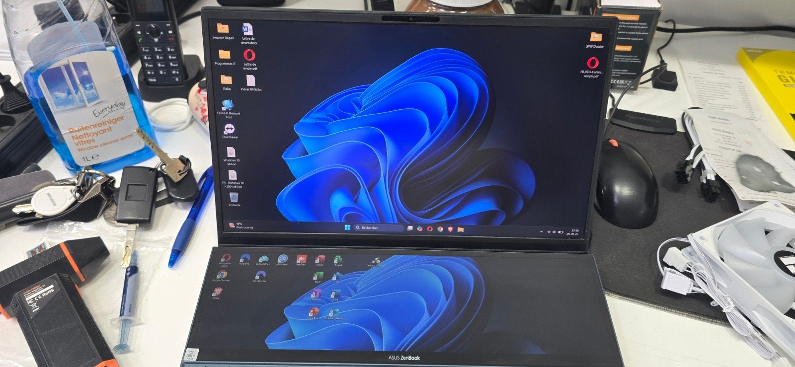 Asus Zenbook Duo 14, intel i7, 16gb ram, ssd nvme, 2 écran, 14 pouces, 4 Ghz ou plus, Enlèvement, SSD