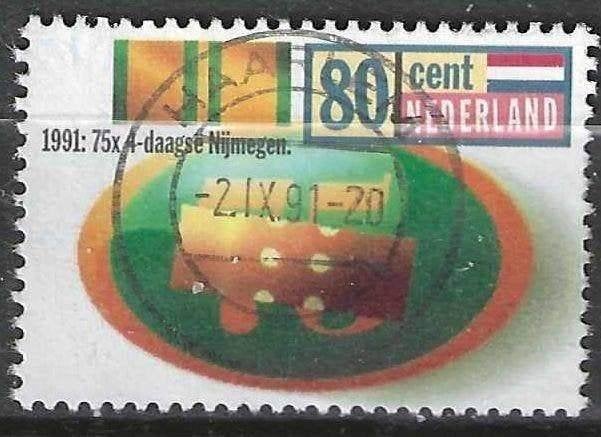Pays-Bas 1991 - Yvert 1381 - Quatre jours de Nimègue (ST), Envoi, Affranchi