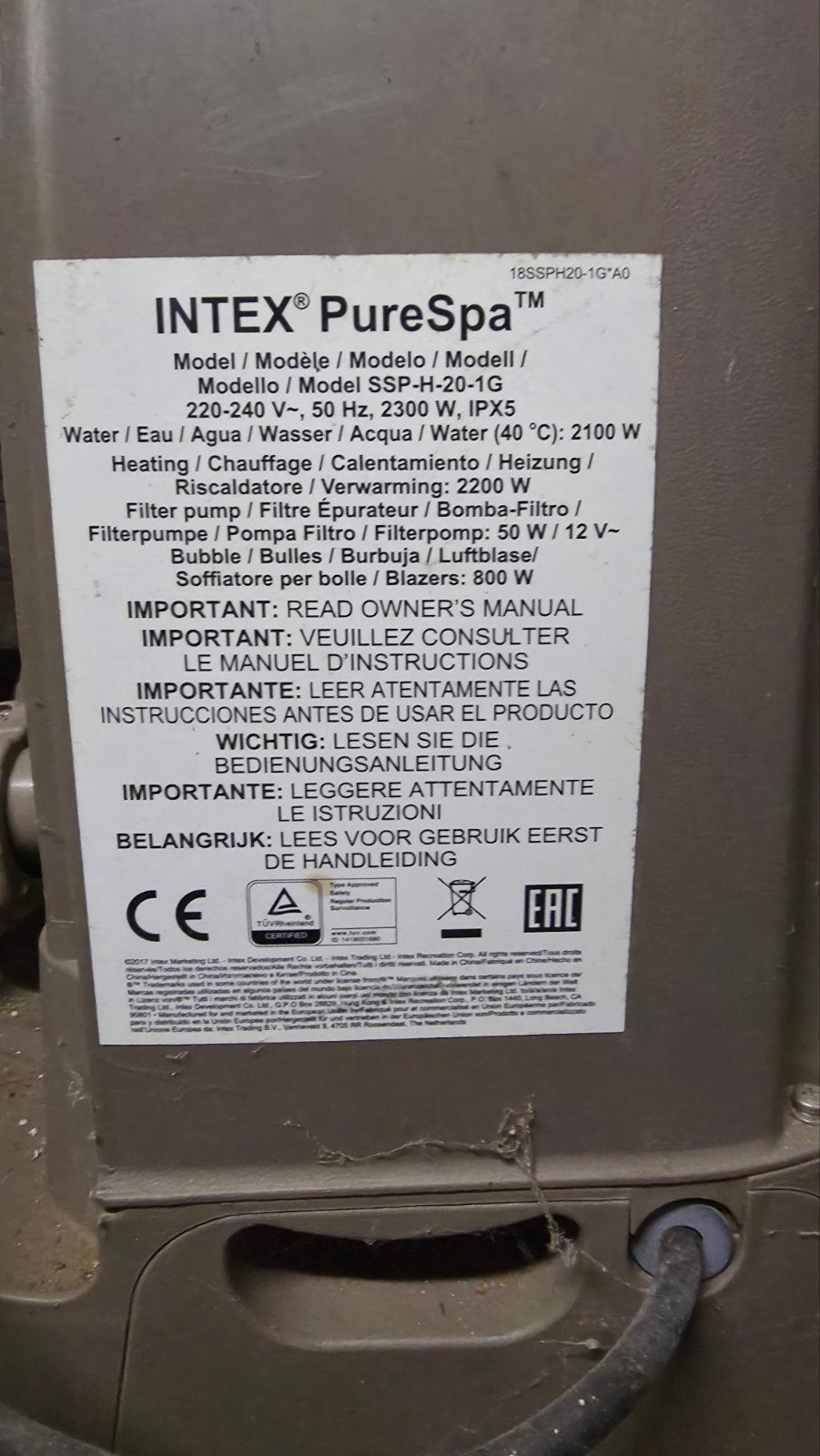 INTEX HOT TUB, Jardin & Terrasse, Enlèvement, Neuf