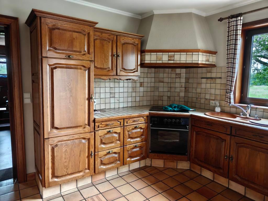 GRATIS volledige keuken met werkende oven, vaatwas..., Ophalen, Gebruikt, Hoekkeuken