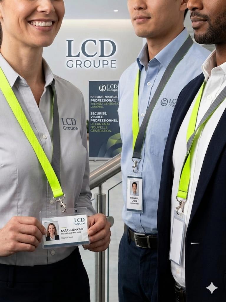 Lot 2000 Cordons Porte-Badge Réfléchissants NEUFS à 700€ !, Collections, Enlèvement ou Envoi